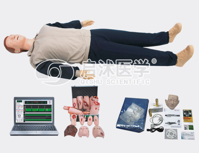 CPR800电脑高级心肺复苏与创伤模拟人（计算机控制、二合一功能）